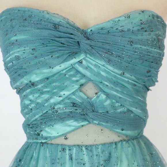 Hailey Logan $110 Jade Evening Prom Cocktail Sz 13 - Picture 4 of 11